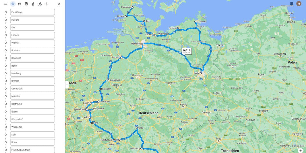 Über 10 Ziele in Google Maps anzeigen – so geht’s