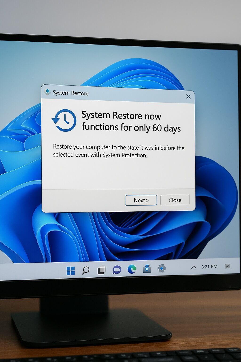 Windows 11 setzt Fakten: Wiederherstellungspunkte verschwinden nach 60 Tagen